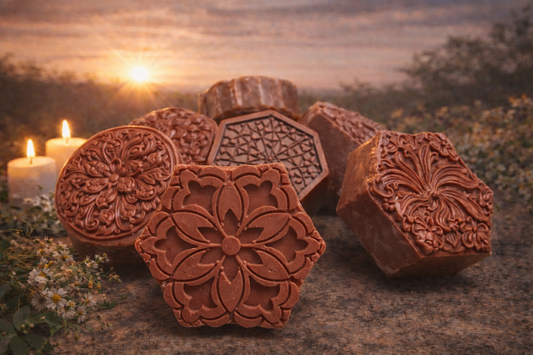 Sunset Clay Triple Butter Body Bar